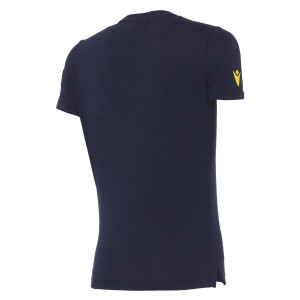 T-SHIRT SUPPORTER BLUE HELLAS VERONA MACRON - 2