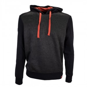 FELPA AC MILAN NERA CON CAPPUCCIO MIGLIARDI - 1
