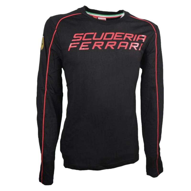 BLACK T-SHIRT FERRARI PUMA - 1