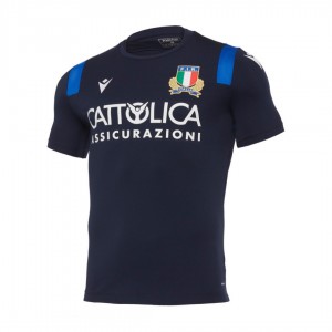 maglia allenamento rugby fir italia blu navy 2020/2021 MACRON - 1