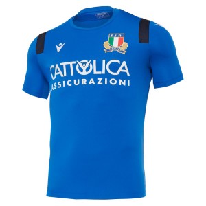 maglia allenamento rugby fir italia blu royal 2020/2021 MACRON - 1