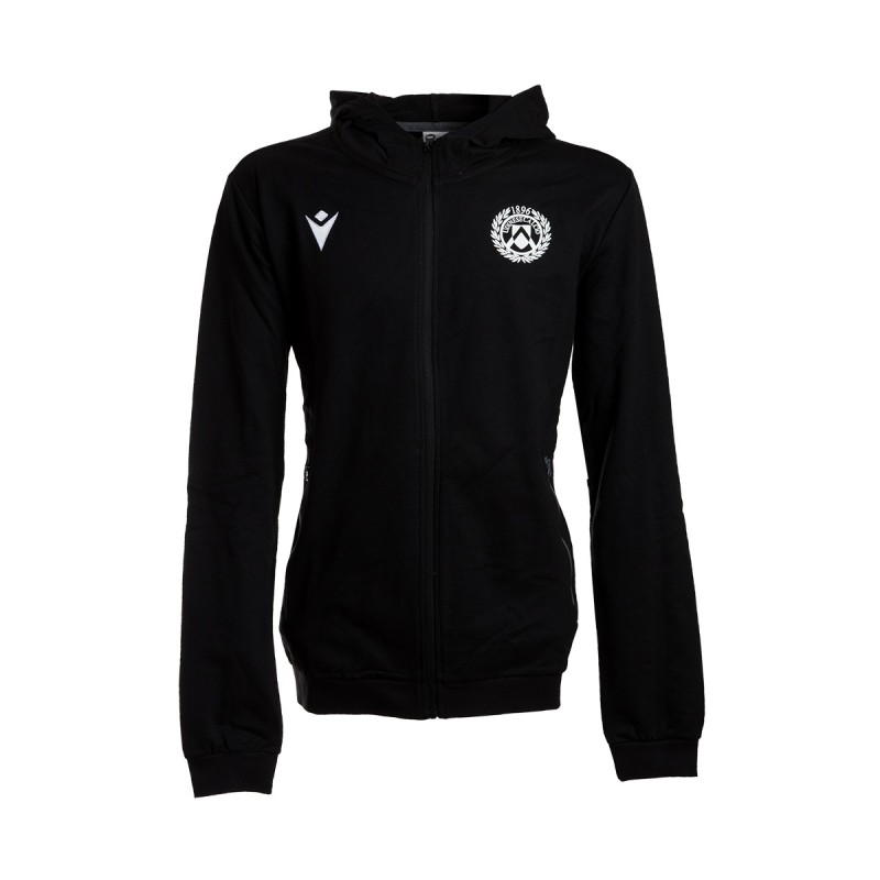 UDINESE SWEATSHIRT FULL ZIP HOODED JACKET MACRON - 1