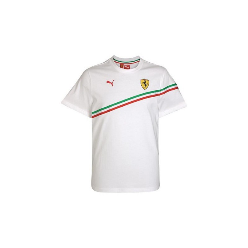 WHITE T-SHIRT FERRARI PUMA - 1