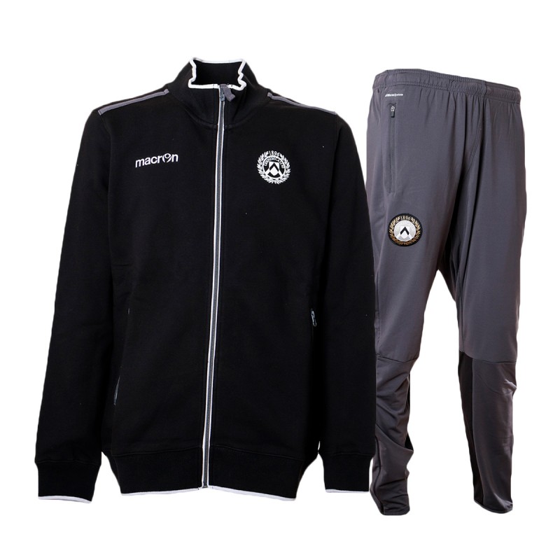 black full zipper udinese tracksuit