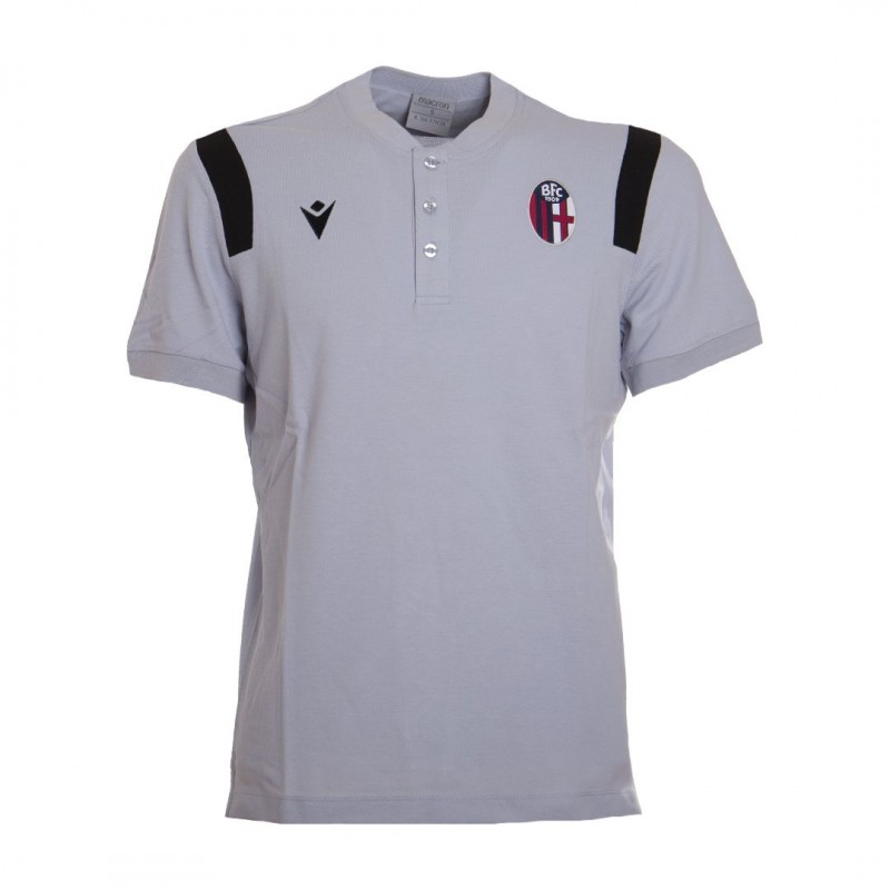 POLO COTONE BOLOGNA ARGENTO 2020/2021 MACRON - 1