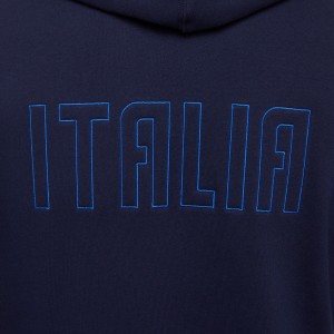 FELPA CAPPUCCIO COTONE RUGBY FIR ITALIA MACRON - 5