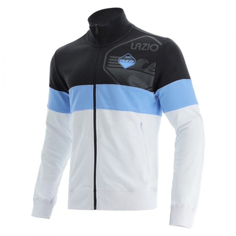 FELPA SS LAZIO FULL ZIP DEGARZATA 2021/2022 MACRON - 1