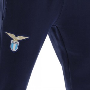 TUTA FELPATA CON CAPPUCCIO SS LAZIO BLU 2021/2022 BAMBINO MACRON - 4