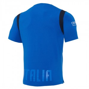 maglia travel rugby fir italia blu royal 2020/2021 MACRON - 2