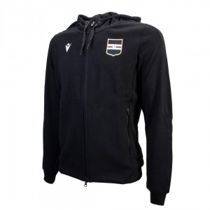 FELPA SAMPDORIA FULL ZIP CON CAPPUCCIO 2020/2021 MACRON - 2
