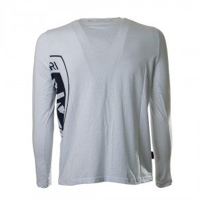 t-shirt bianca con stampa cagliari calcio bambino macron MACRON - 2