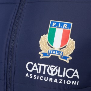 BLUE RUGBY ITALY FULL ZIP SWEATSHIRT MACRON - 3