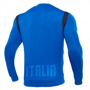 BLUE RUGBY ITALY FULL ZIP SWEATSHIRT MACRON - 2