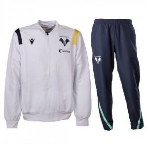 tuta travel staff hellas verona bianca e blu micro 2021/2022 MACRON - 1