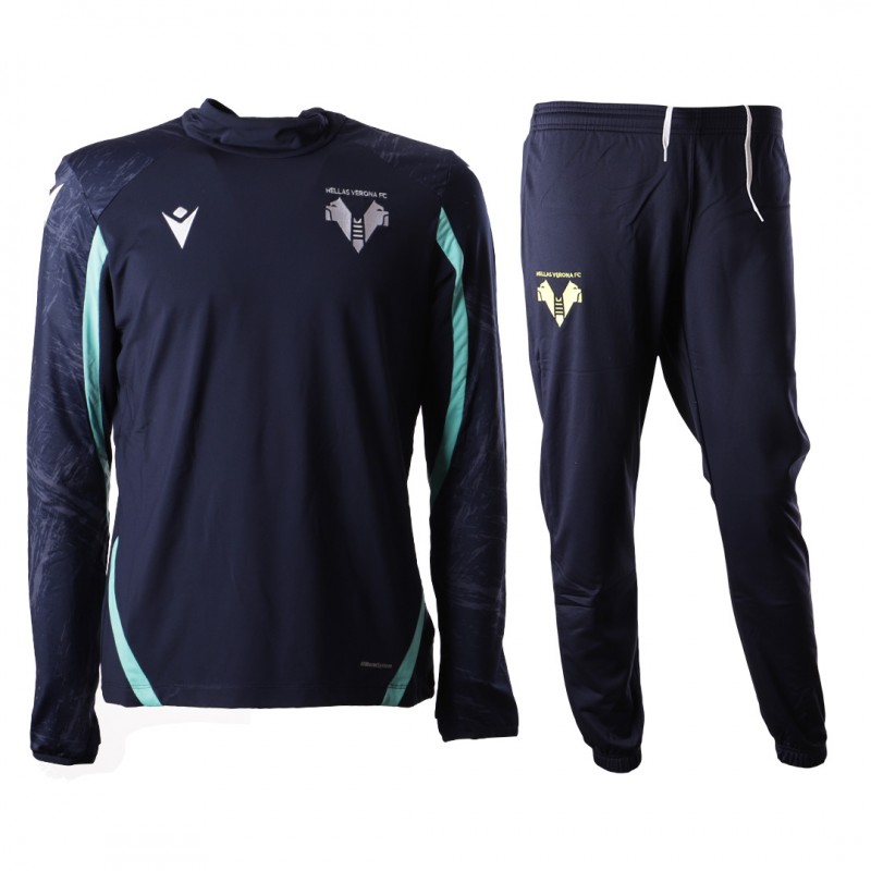 training staff suit half zip navy hellas verona 2021/2022 MACRON - 1