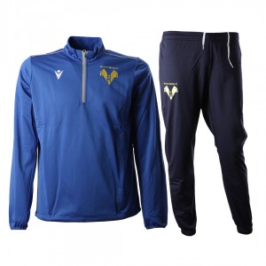 tuta training mezza zip azzurra hellas verona 2020/2021 bambino MACRON - 1
